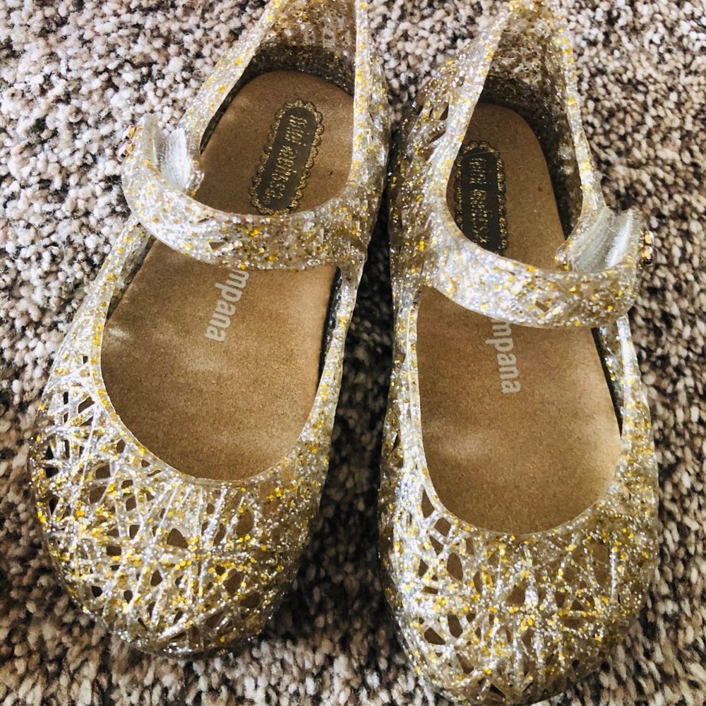 Mini Melissa Gold Jelly Shoes
